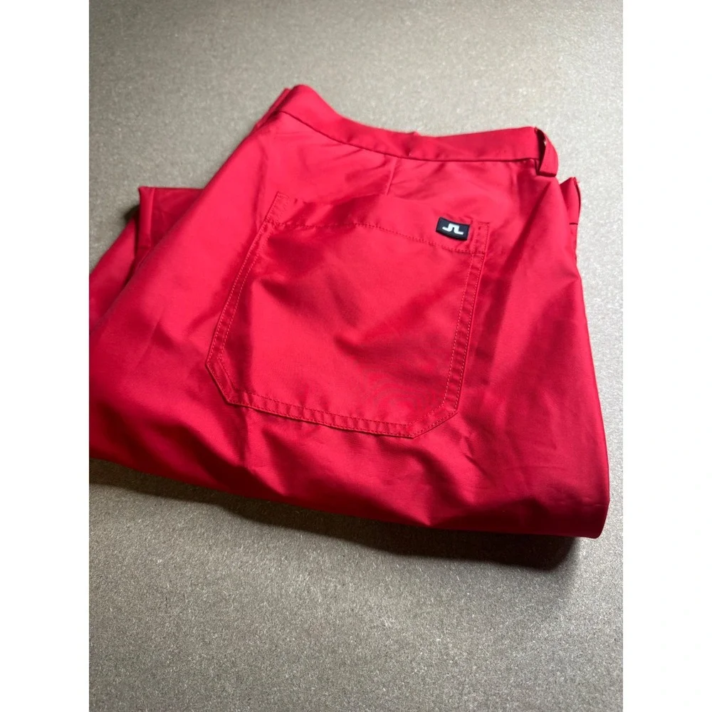 J.Lindeberg Troyan Regular Micro Twill Golf Pants Red Mens‎ 36/30 42MG121890006